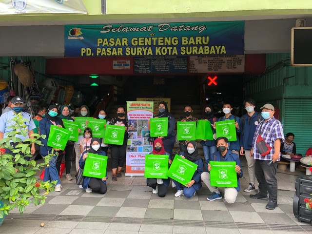3 Pasar Rakyat di Surabaya Jadi Pilot Project Bebas Kantong Plastik