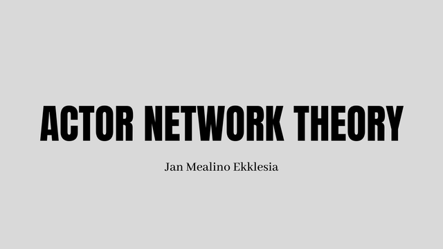 Mengenal Metode ANT (Actor Network Theory): Suatu Pendahuluan (98895)
