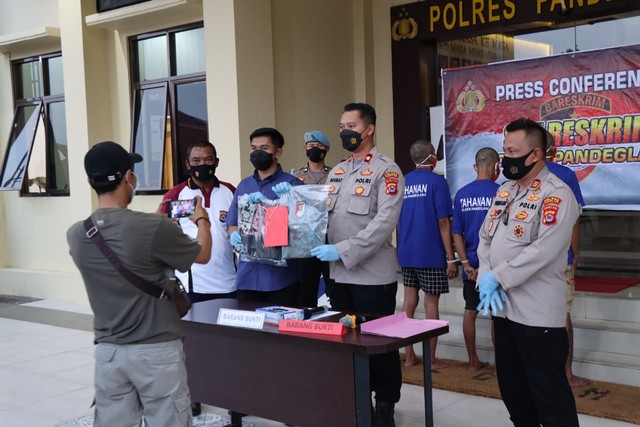 Polres Pandeglang Polda Banten Gelar Press Release Ungkap Kasus Pembunuhan
