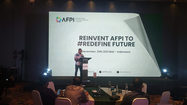 Peluncurna logo baru Asosiasi Fintech Pendanaan Bersama Indonesia (AFPI) di Nusa Dua, Bali - IST