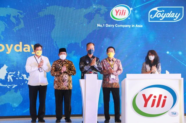 Peresmian pabrik es krim terbesar di Indonesia oleh Yili Group. Doto: Dok. Yili Group