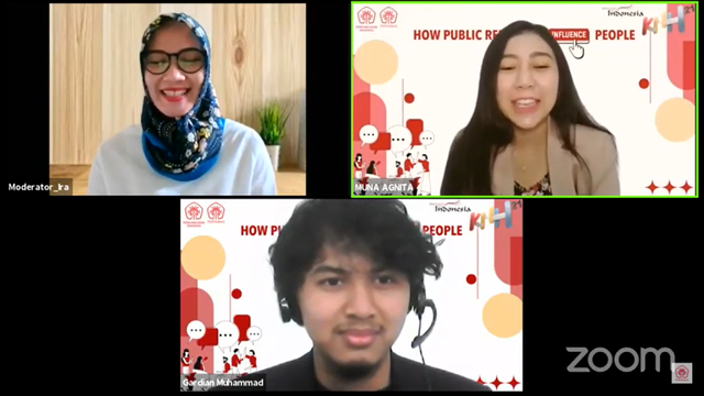 Webinar How Public Relation to Influence People oleh PERHUMAS Muda Semarang