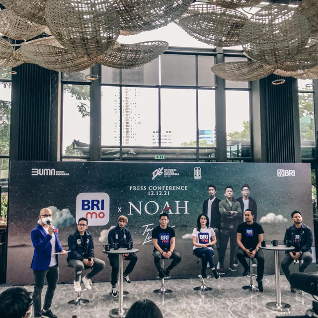 NOAH dalam jumpa pers terkait proyek Second Chance di Hutan Kota by Plataran, Senayan, Jakarta. Foto: Musica Studios