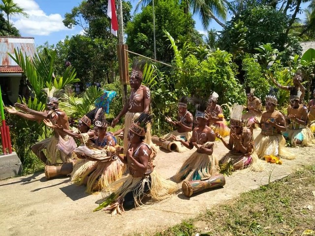 Ilustrasi Tarian Tradisional Papua. Foto: M Risyal Hidayat/ANTARA FOTO