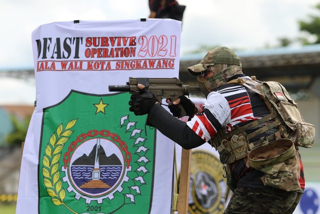 Turnamen airsoft gun memperebutkan piala Wali Kota Singkawang. Foto: Dok Hi!Pontianak 