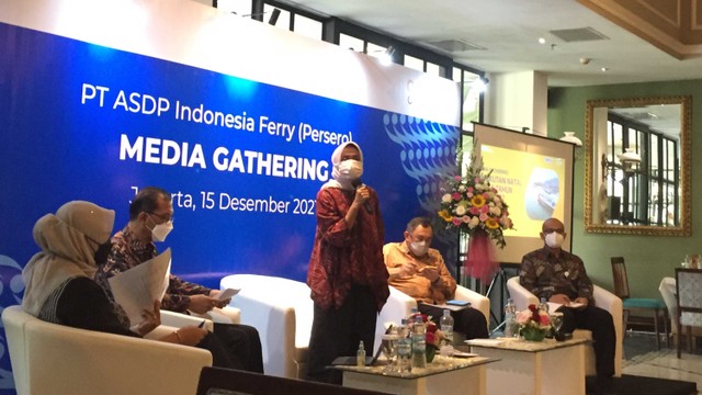 Media gathering PT ASDP Indonesia Ferry di Jakarta, Rabu (15/12/2021). Foto: Ema Fitriyani/kumparan