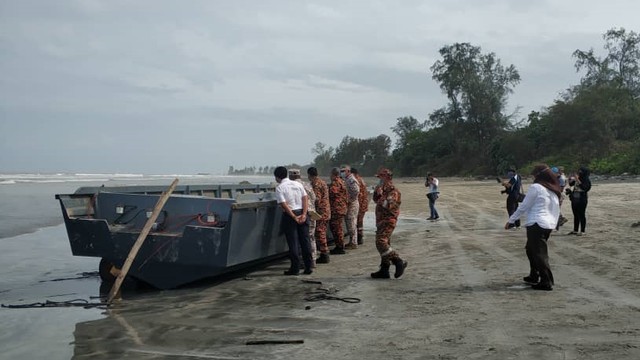 Kapal pengangkut WNI Ilegal tenggelam di Malaysia, Desember 2021. Foto: Dok. Istimewa