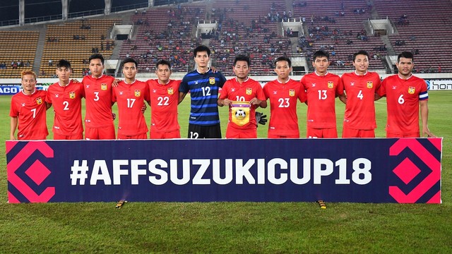 Pemain Laos di ajang Piala AFF. Foto: AFF Suzuki Cup