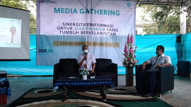 Kepala Cabang Jasa Raharja Lampung Muhammad Zulham Pane. | Foto: Bella Sardio/ Lampung Geh