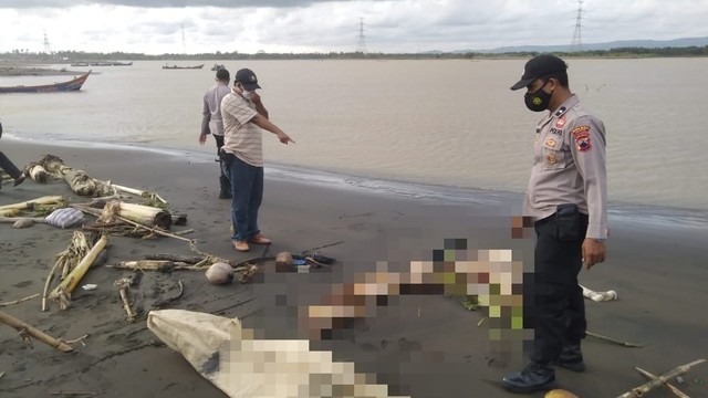 Penemuan jasad diduga korban tabrak lari di Nagrek Jawa Barat, Salsabila di aliran Sungai Serayu Kabupaten Cilacap, Jawa Tengah.  Foto: Dok. Istimewa