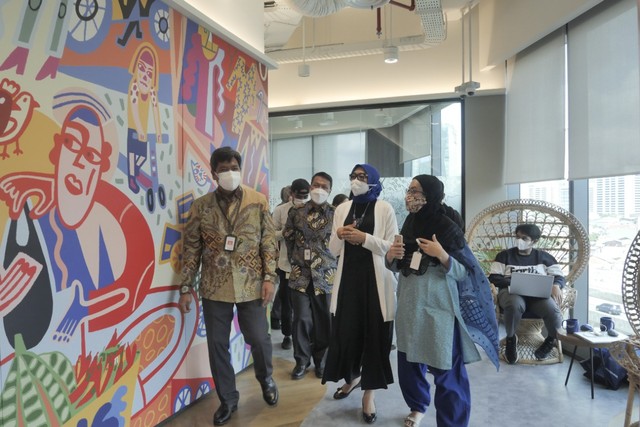 Kantor pusat baru Danone Indonesia yang mengakomodir kalangan milenial. Foto: Istimewa