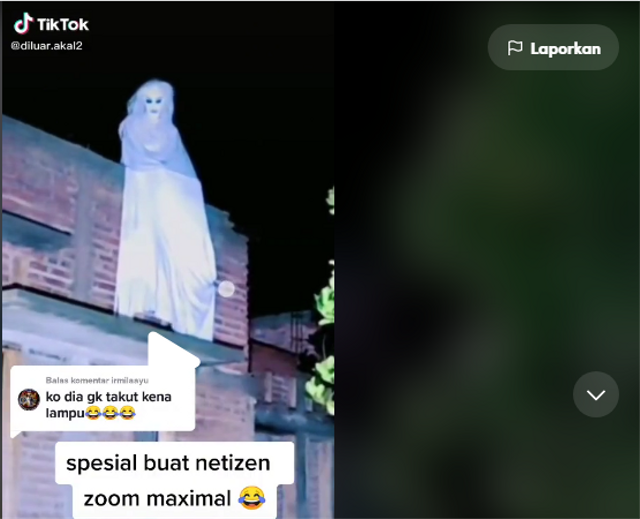 Video penampakan viral, dok: Tiktok/diluar.akal2