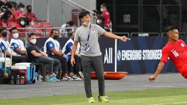 Pelatih Timnas Singapura Tatsuma Yoshida. Foto: AFF Suzuki Cup