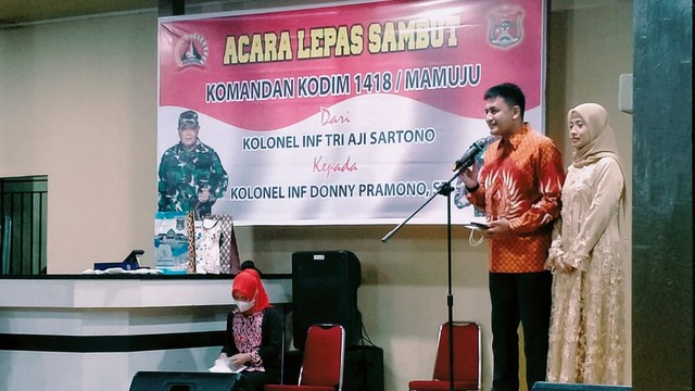 Serah terima jabatan Komandan Kodim Mamuju. Foto: Dok. Istimewa