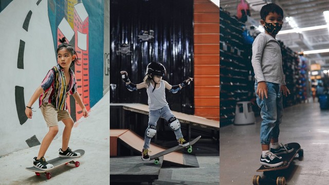 Anak-anak selebriti yang suka bermain skateboard. Foto: dok. Instagram