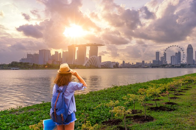 Ilustrasi liburan di Singapura. Foto: Shutterstock. 