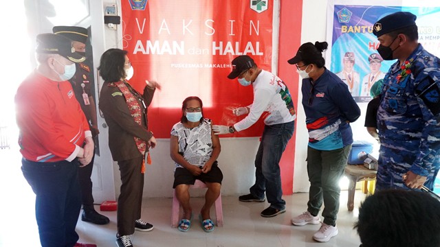 Vaksinasi yang dilaksanakan di Kabupaten Sitaro