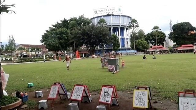 Suasana Alun-alun Kota Magelang. Foto: istimewa.