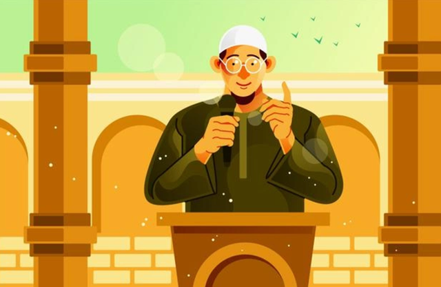 Ilustrasi khutbah Jumat. Foto: freepik.com/ianmikraz