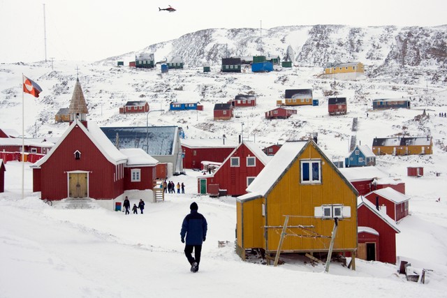 Keindahan Kota Ittoqqortoormiit, Greenland Timur. Foto: Shutter Stock