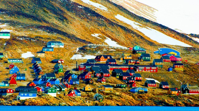 Keindahan Kota Ittoqqortoormiit, Greenland Timur. Foto: Shutter Stock