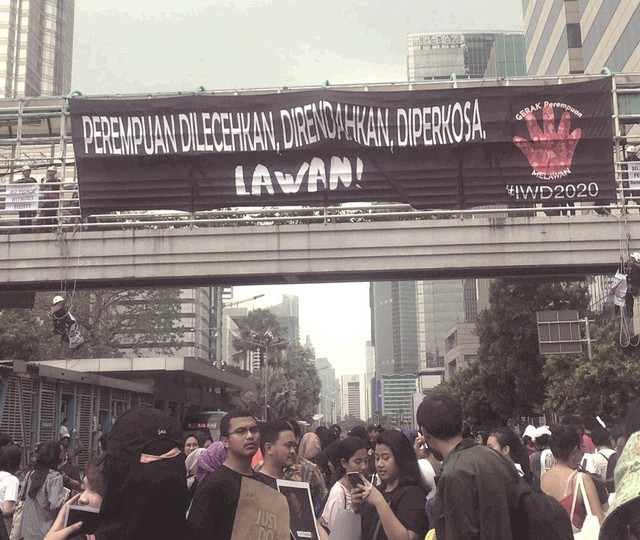 Gerakan Women March Indonesia. Gambar: dokumentasi pribadi
