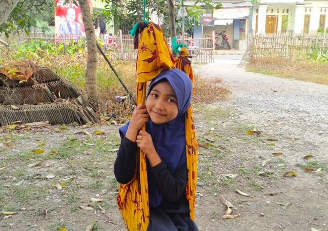 (Sumber gambar: koleksi pribadi, Afiqah merupakan penutur bahasa Bebasan tingkat standar)