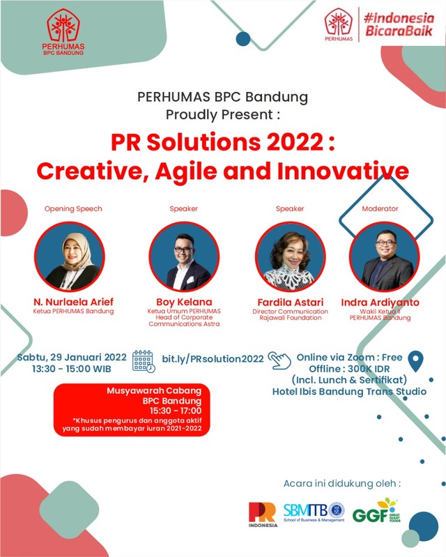 Poster PR Solutions 2022, sumber : Perhumas Bandung 