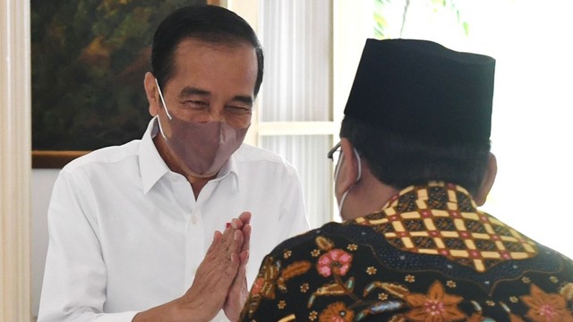 Presiden Joko Widodo terima kunjungan Gus Yahya di Istana Kepresidenan Bogor. Foto: Kris/Biro Pers Sekretariat Presiden