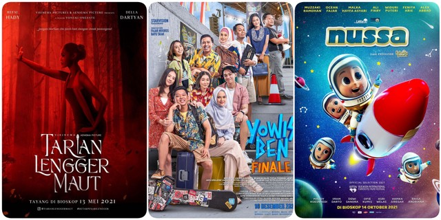 Film Bioskop Indonesia Terlaris Sepanjang 2021. Foto: dok. Instagram