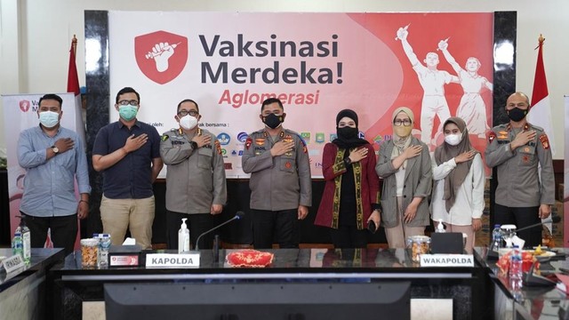 Vaksinasi Merdeka Polda Metro Jaya. Foto: Dok. Istimewa
