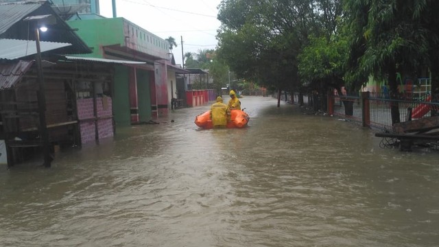 Banjir melanda permukiman warga di Kota Langsa, Aceh. Dok. BPBA