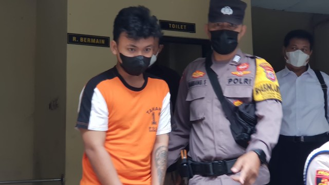 S (18), tersangka kasus pengeroyokan di Danurejan, Yogyakarta. Foto: Birgita/Tugu Jogja