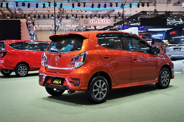 Daihatsu Ayla di GIIAS 2021. Foto: Muhammad Ikbal/kumparan
