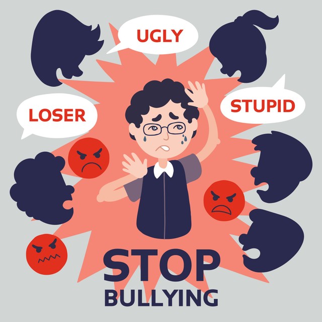 Ilustrasi verbal bullying (Sumber foto : https;//www.freepik.com)