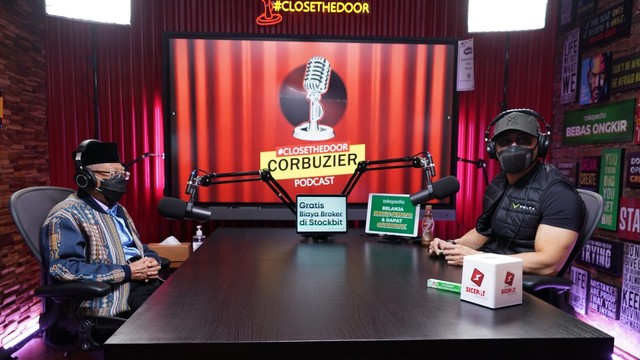 Wakil presiden Ma'ruf Amin saat hadir di program Podcast Deddy Corbuzier. Foto: KIP
