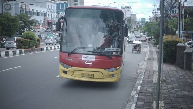 Bus Trans Musi. (Foto : Ary Priyanto/ Urban Id)