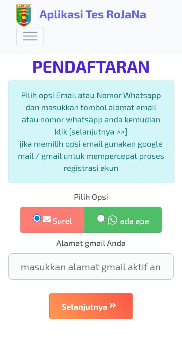 Tes Kesehatan Rohani, Jasmani, dan Narkoba di RSJD Lampung, Via Aplikasi ROJANA (1)