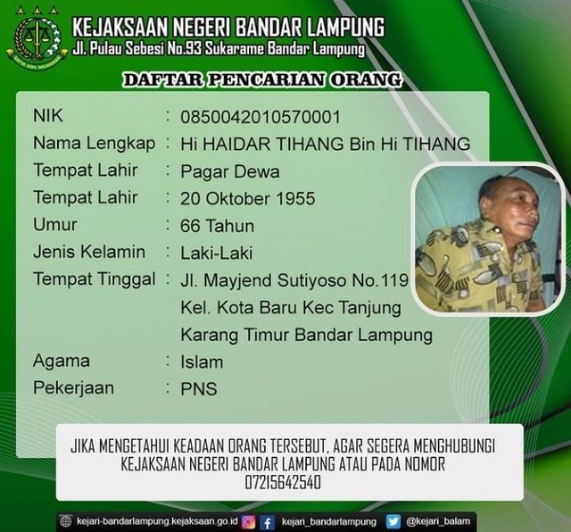Dicari! 4 DPO Kejaksaan Negeri Bandar Lampung Per Tahun 2012-2022 (3)