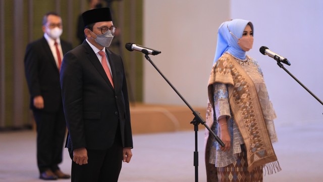 Pelantikan Deputi Gubernur Bank Indonesia, Juda Agung dan Aida S Budiman. Foto: Bank Indonesia