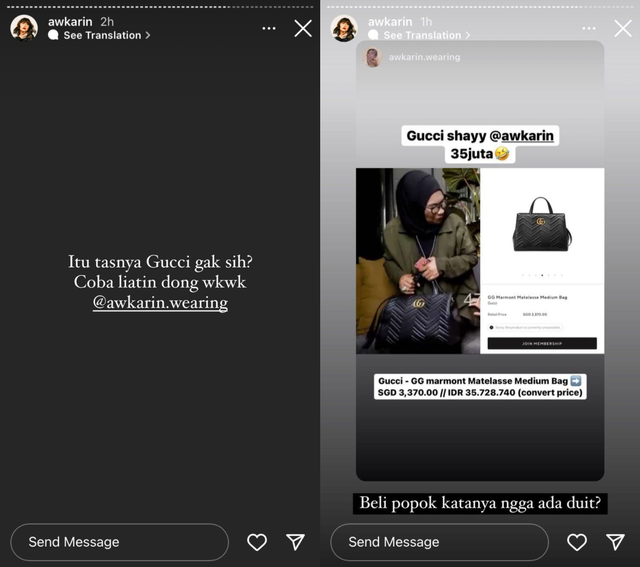 Soroti Tas Gucci yang Dipakai Ibu Gaga Muhammad, Awkarin: Katanya Gak Ada Duit? (190272)