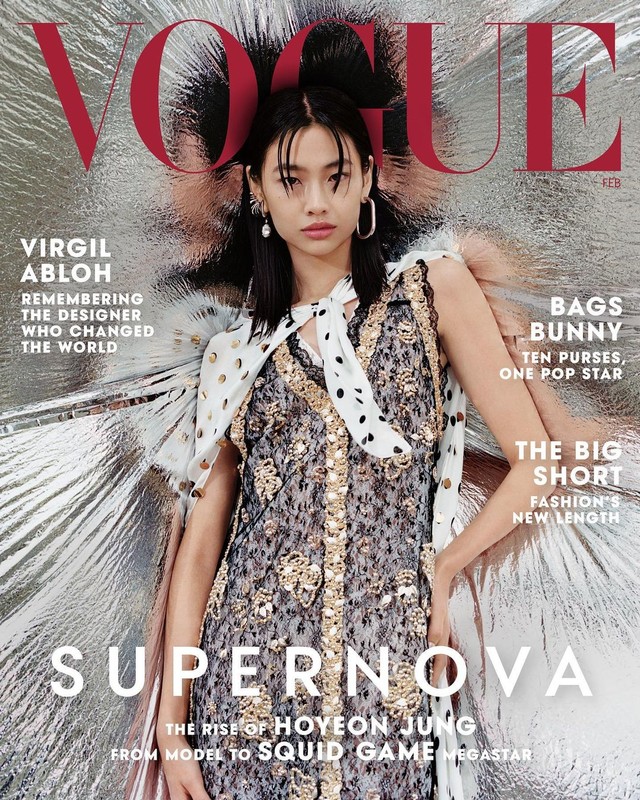 Jung Ho Yeon Jadi Model Sampul Vogue, Curi Perhatian dengan Gaya Lebih Feminin. Foto: Instagram @voguemagazine