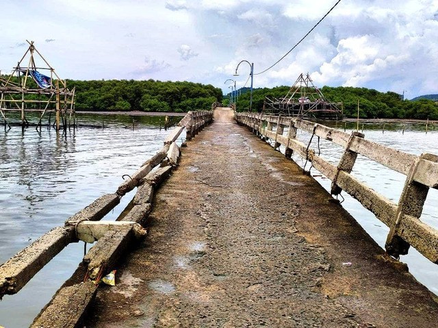 Proyek Senilai Rp 2,4 Miliar Macet, Ini Kondisi Jembatan Pulau Pasaran Lampung (2)