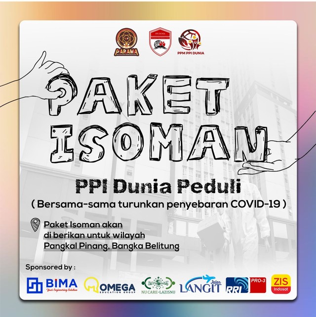 PT BIMA Bagikan Ratusan Paket Isolasi Mandiri Bersama PPI Dunia