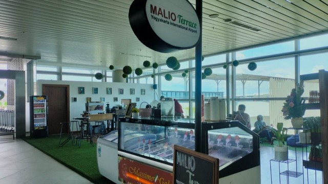 Suasana Malio Terrace di Bandara YIA. Foto: istimewa