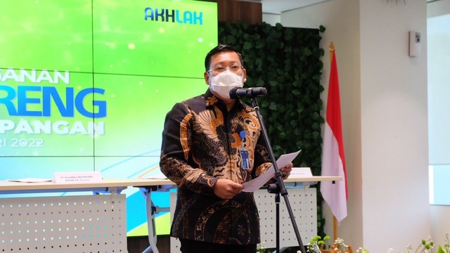 Direktur Utama PT RNI (Persero) Arief Prasetyo Adi di acara penandatanganan Akta Inbreng Holding BUMN Pangan, Jumat (7/1/2021). Foto: PT RNI (Persero)
