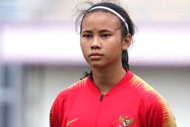 Pemain Timnas Wanita Indonesia, Shalika Aurelia. Foto: Instagram/@shalika.aurelia