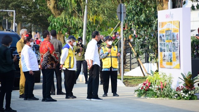 Jokowi resmikan proyek Pasar Johar. Foto: Nindya Karya.