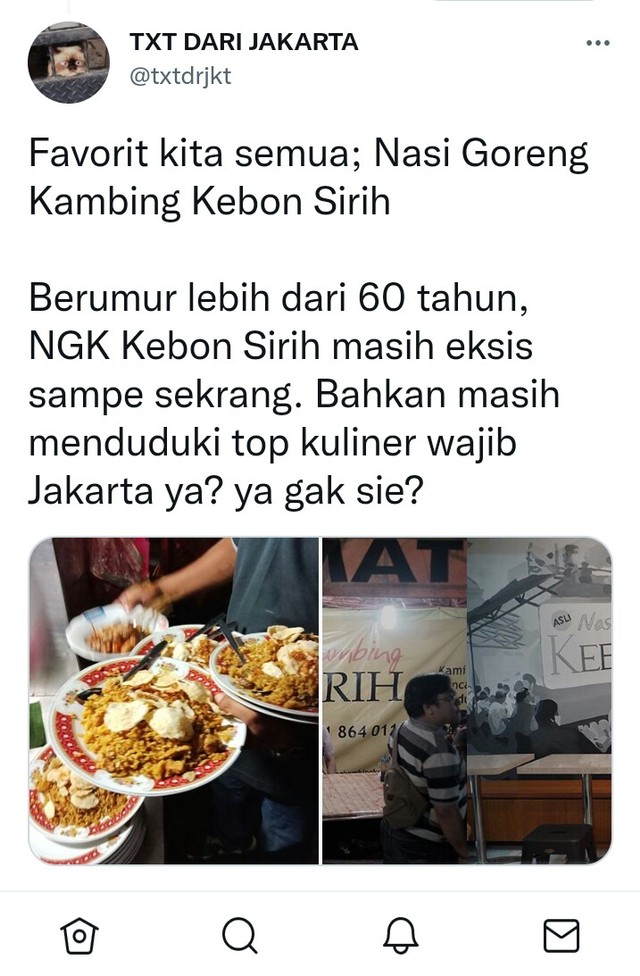 Thread Viral: Rekomendasi Resto Legendaris di Jakarta yang Eksis hingga Saat Ini (347323)