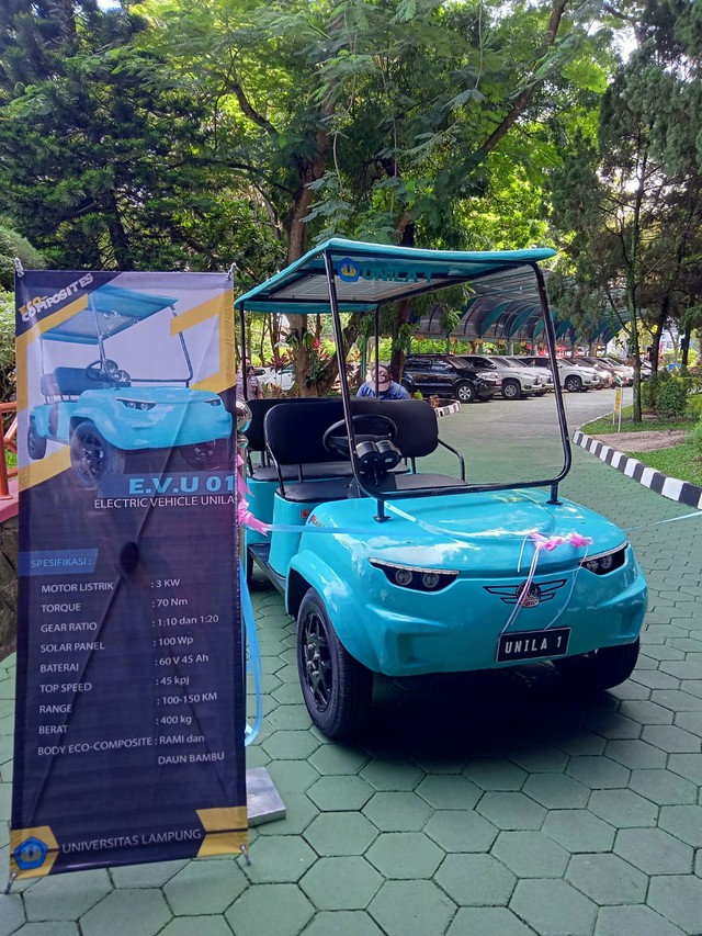 Universitas Lampung Sukses Luncurkan Mobil Listrik Pertama Bernama E.V.U 01 (36506)